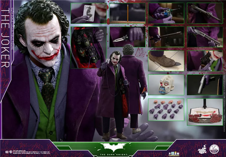 Hot Toys QS010 1/4 The Dark Knight Joker Figure Batman 