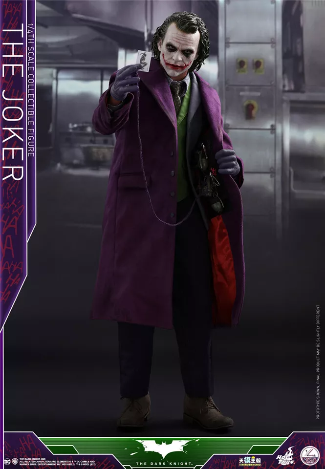 Hot Toys QS010 1/4 The Dark Knight Joker Figure Batman 