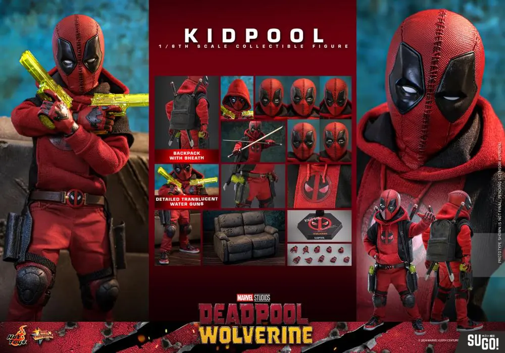 In stock! Hot Toys MMS763 Kidpool Deadpool Wolverine kid 1/6 Figure 