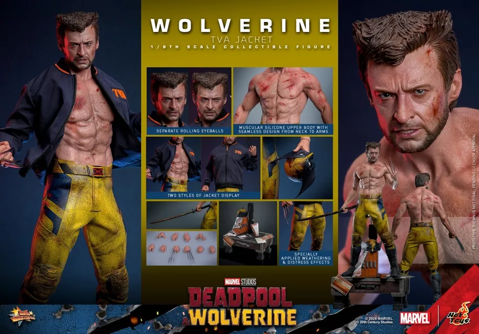 Pre-Order! Hot Toys Wolverine TVA Uniform MMS756 1/6 Deadpool Figure toy