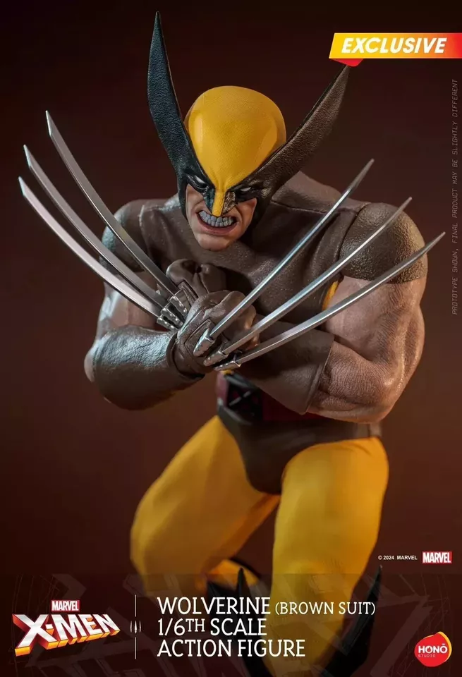 Hot Toys Hono Studio HS-03 Marvel Comics Wolverine 1/6 Brown Suit