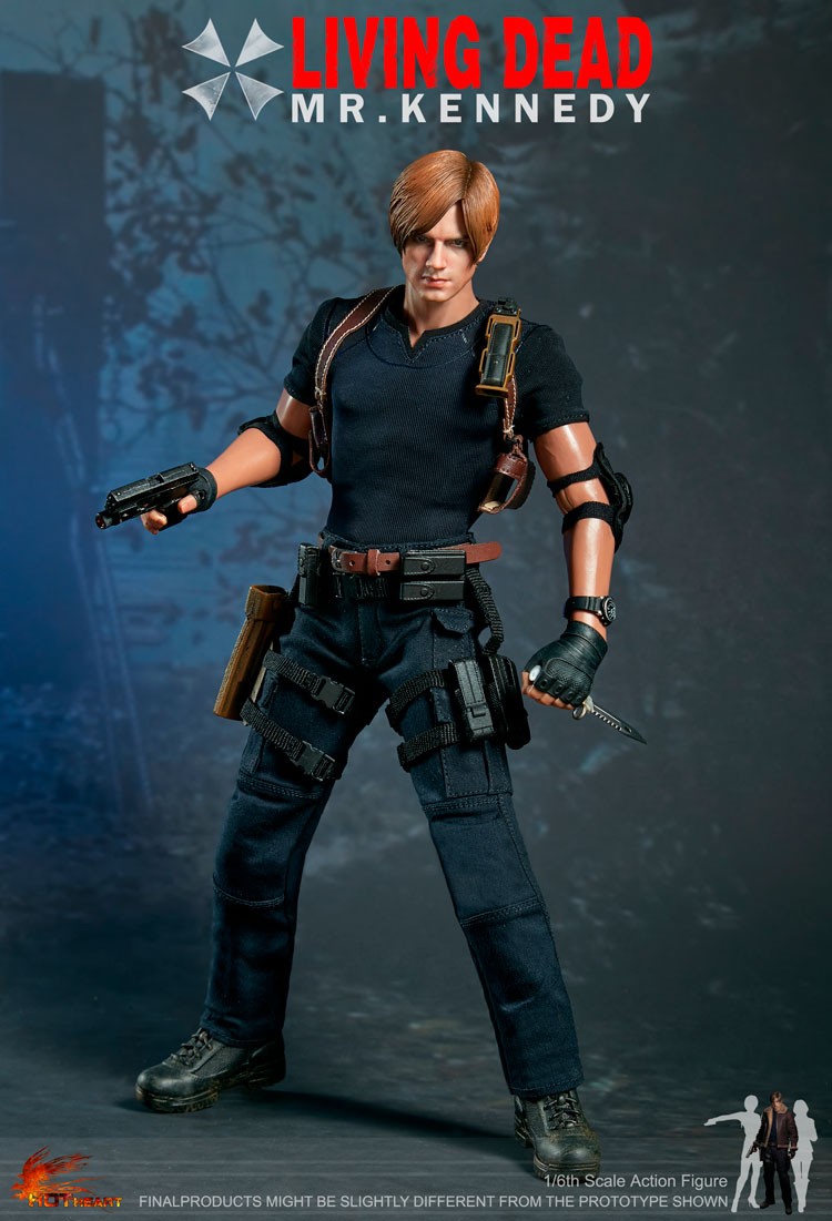 Hot Heart FD014B 1/6 Resident Evil Leon S Kennedy Zombie Figure 