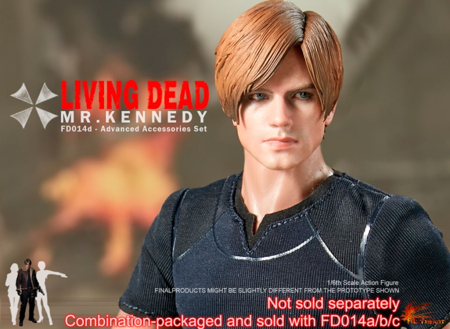 Hot Heart FD014B 1/6 Resident Evil Leon S Kennedy Zombie Figure 