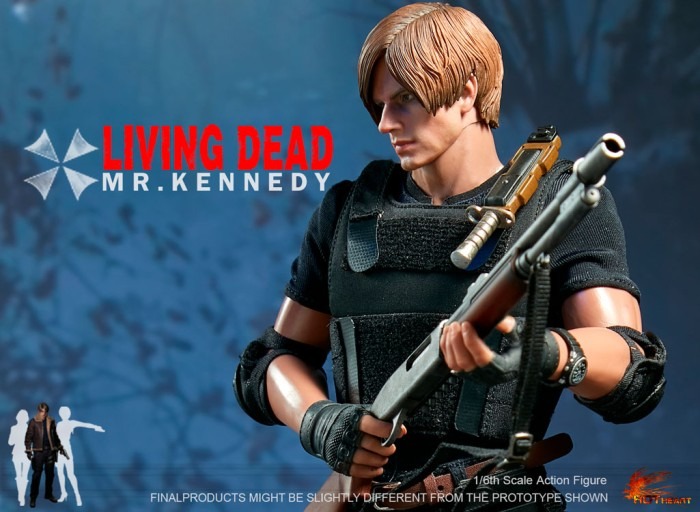 Hot Heart FD014B 1/6 Resident Evil Leon S Kennedy Zombie Figure 