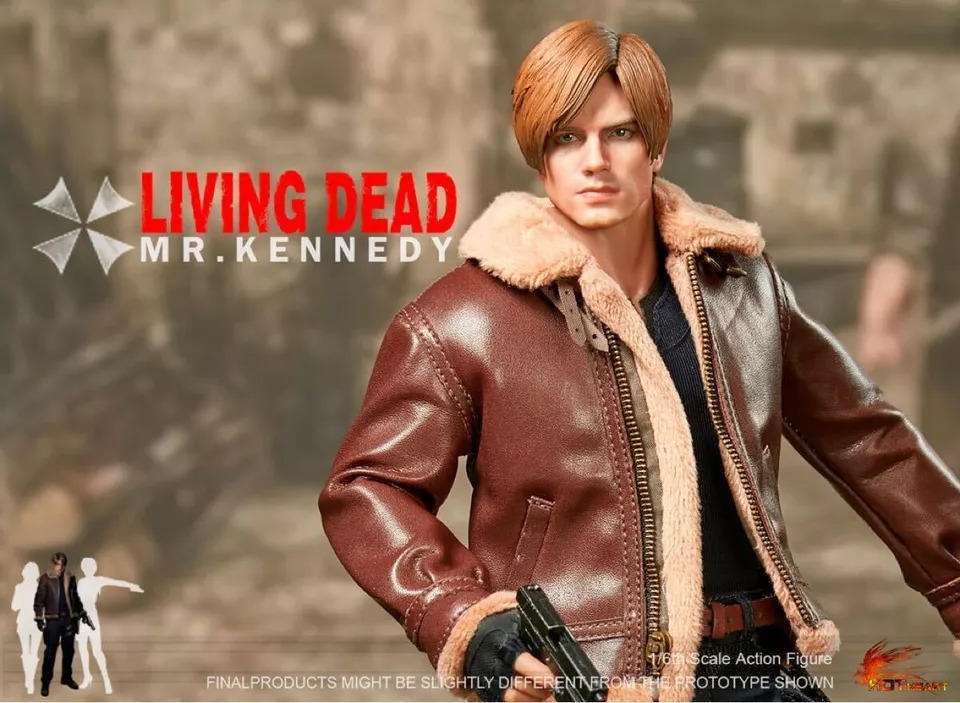 Hot Heart FD014C 1/6 Resident Evil Leon S. Kennedy Zombie Figure 
