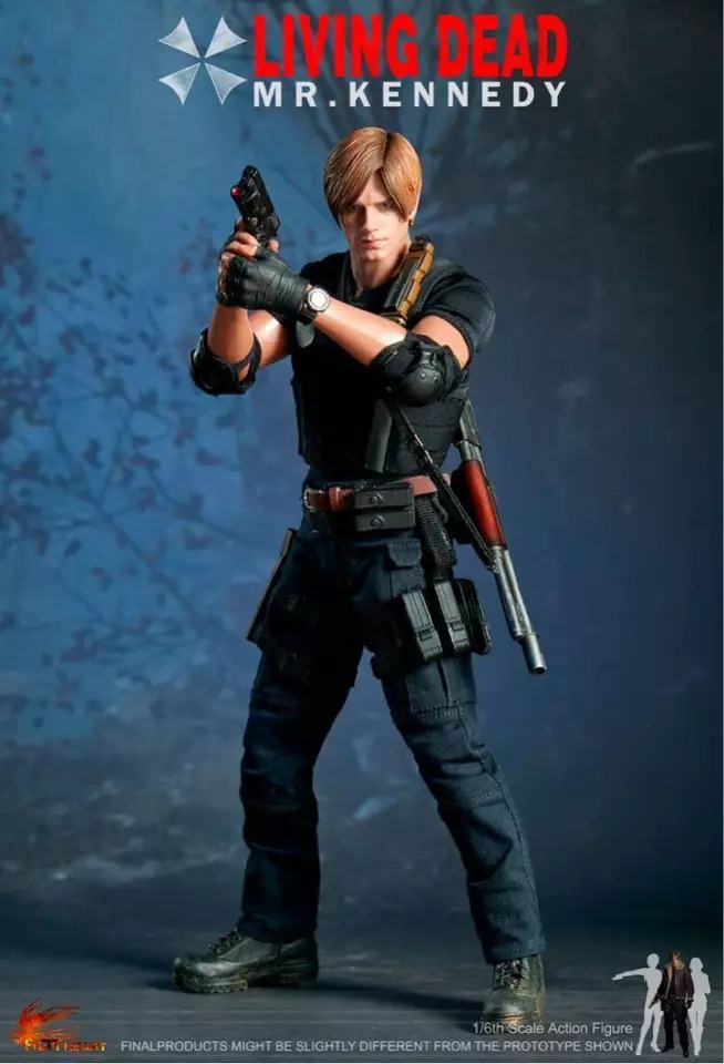 Hot Heart FD014C 1/6 Resident Evil Leon S. Kennedy Zombie Figure 