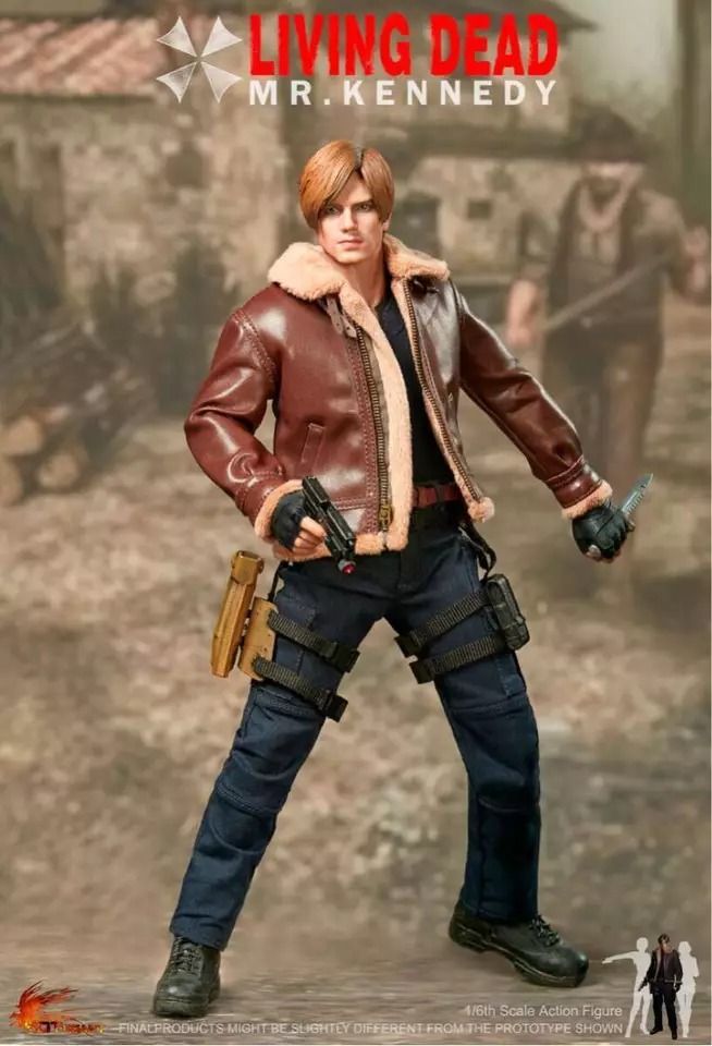 Hot Heart FD014C 1/6 Resident Evil Leon S. Kennedy Zombie Figure 