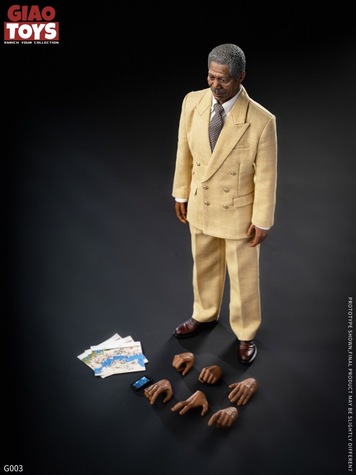 Pre-order GIAO TOYS G003 1/6 Bat Man Lucius Fox Morgan 12" Action Figure Model
