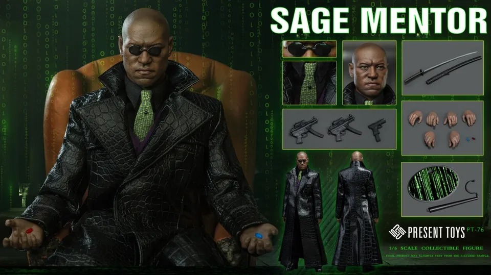In stock! PRESENT TOYS PT-sp76 1/6 Matrix Sage Mentor Morpheus Figure