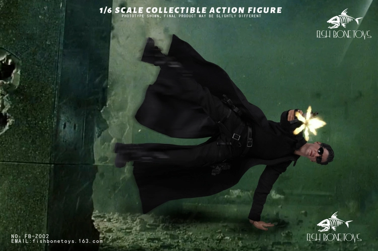 Restocking! FISH BONETOYS FB-Z002 1/6 The Matrix Neo Keanu Reeves Figure