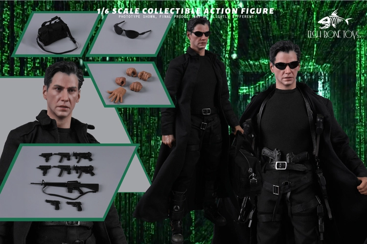 Restocking! FISH BONETOYS FB-Z002 1/6 The Matrix Neo Keanu Reeves Figure