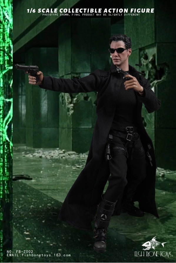 Restocking! FISH BONETOYS FB-Z002 1/6 The Matrix Neo Keanu Reeves Figure