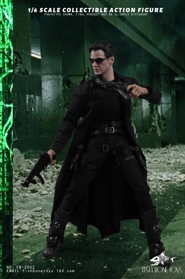 Restocking! FISH BONETOYS FB-Z002 1/6 The Matrix Neo Keanu Reeves Figure