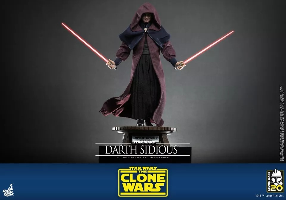 Hot Toys TMS102 Star Wars The Clone Wars Darth Sidious 1/6 Figure 