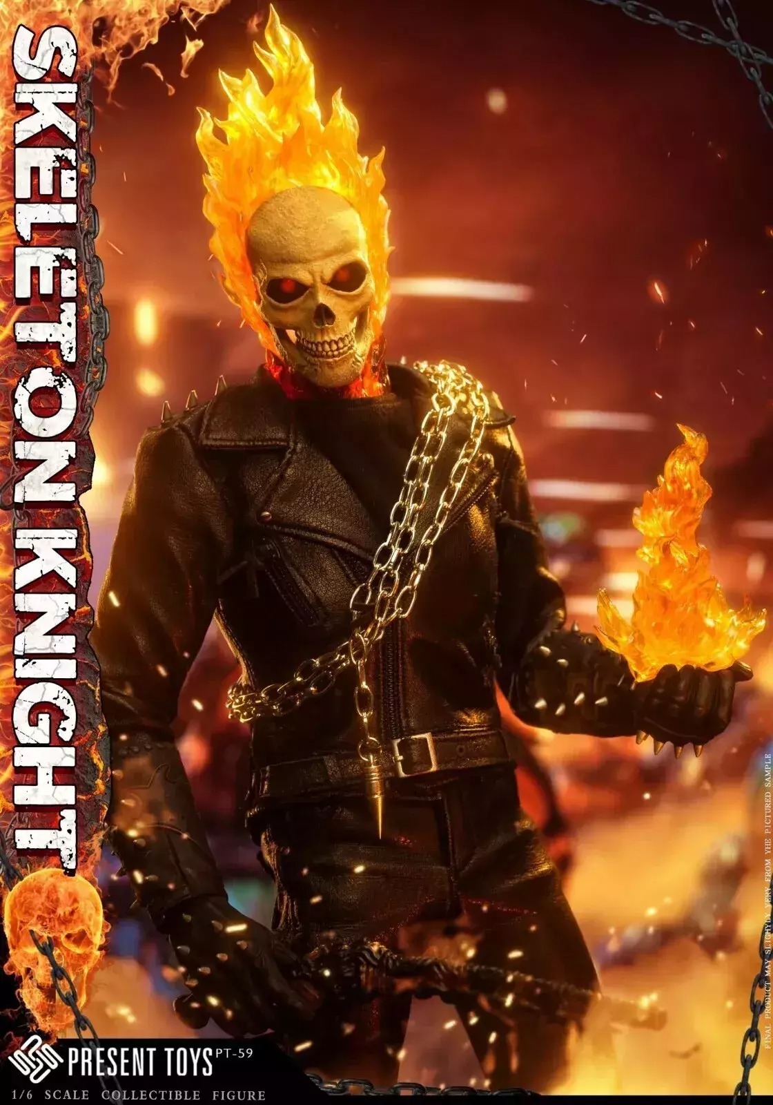 PRESENT TOYS PT-sp59 1/6 Ghost Rider Nicolas Cage Figure