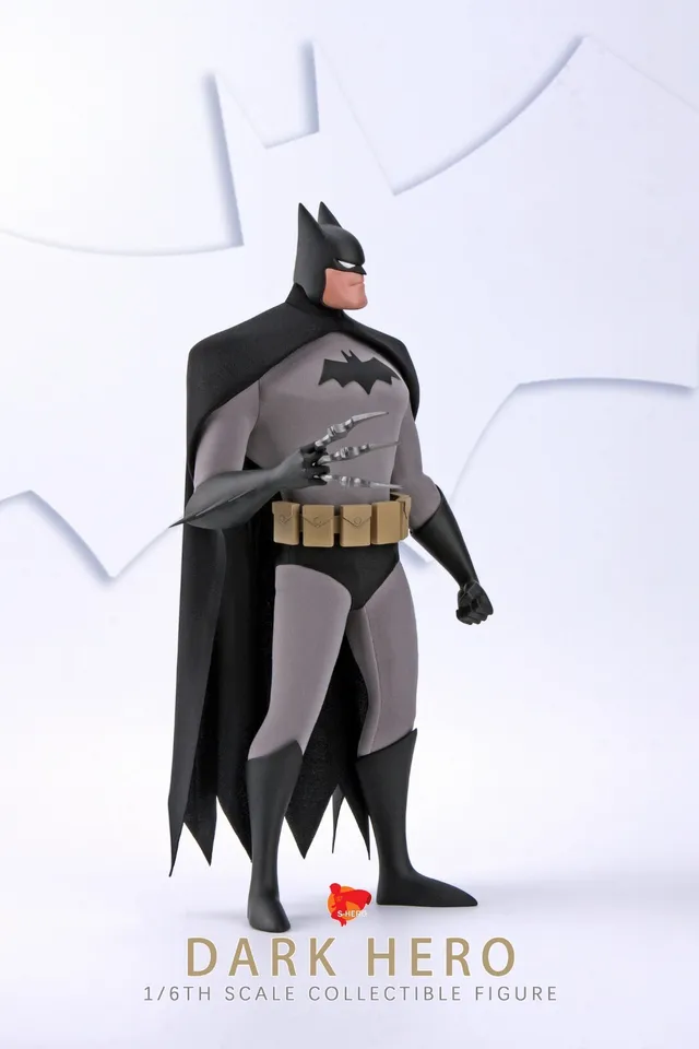 S-HERO SH005 1/6 Animation Bat Dark Hero Action Figure Batman