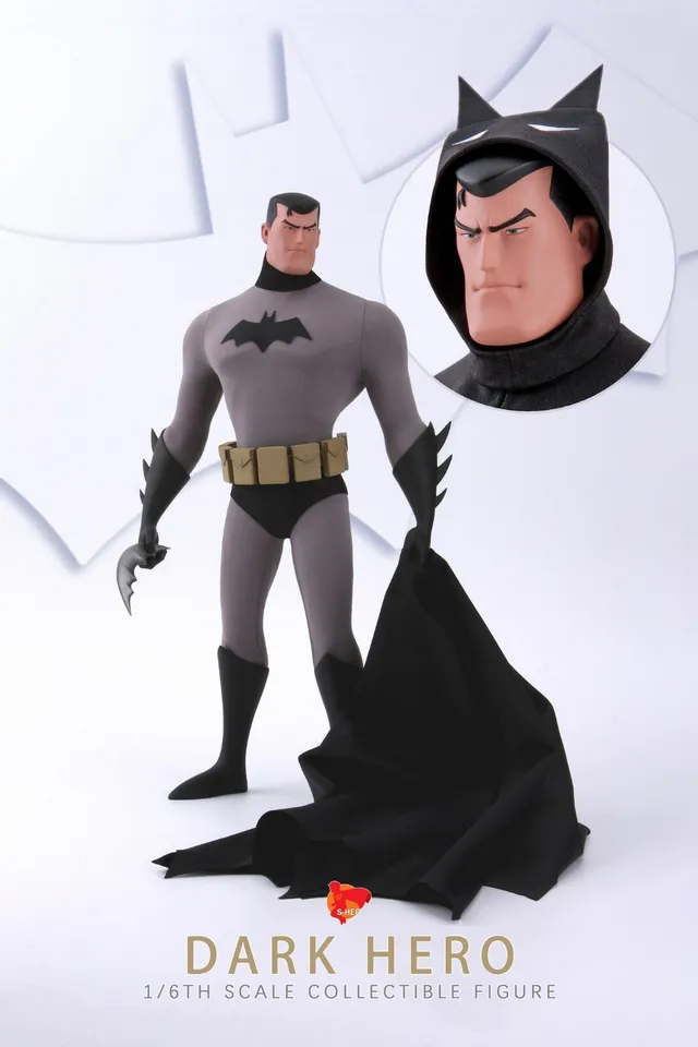 S-HERO SH005 1/6 Animation Bat Dark Hero Action Figure Batman