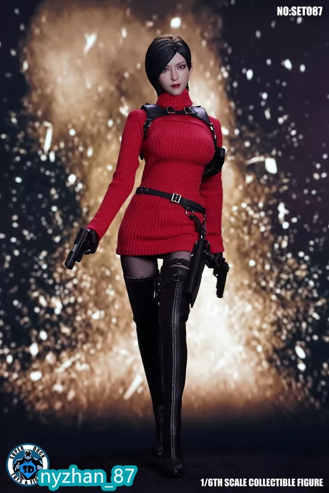 SUPER DUCK SET087 Ada Wong Resident Evil 1/6 Clothing & Head with TBL Body