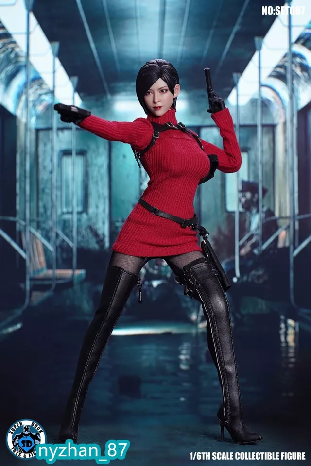 SUPER DUCK SET087 Ada Wong Resident Evil 1/6 Clothing & Head with TBL Body