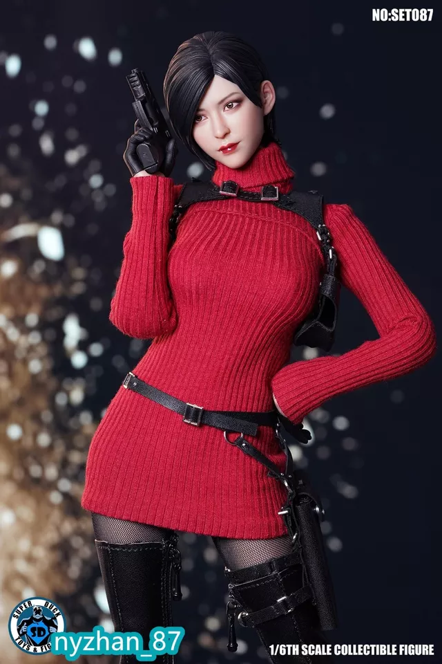 SUPER DUCK SET087 Ada Wong Resident Evil 1/6 Clothing & Head with TBL Body
