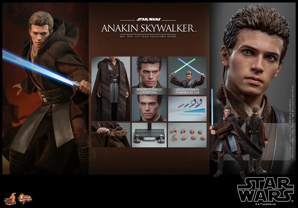 Hot Toys MMS677 ANAKIN SKYWALKER 1/6  STAR WARS II: ATTACK OF THE CLONES Figure