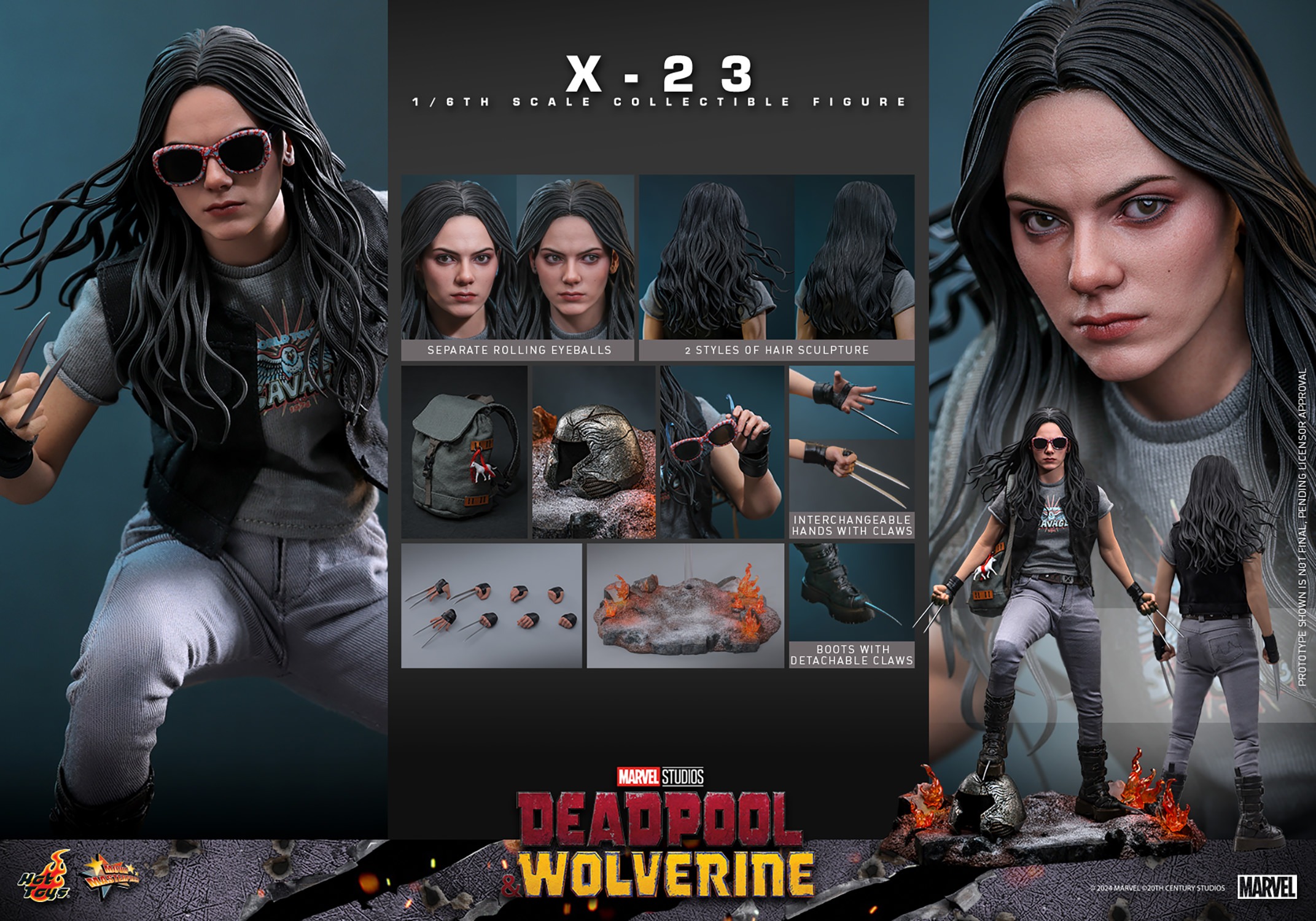 Pre Order! Hot Toys MMS781 1/6 X-23 Deadpool & Wolverine