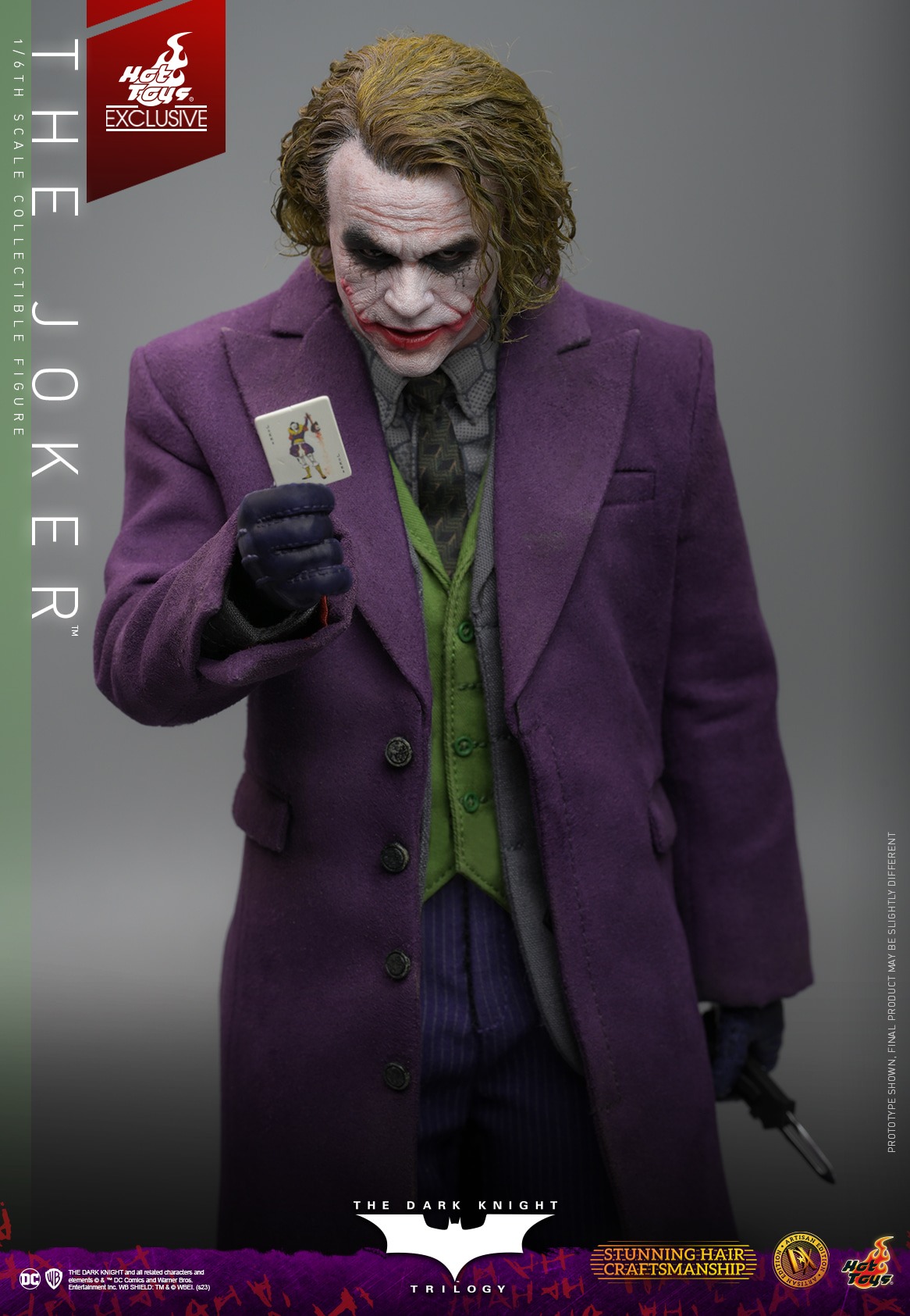 Hot Toys DX33AE The Dark Knight Trilogy 1/6th The Joker Figure Rooted Hair (Artisan Edition)