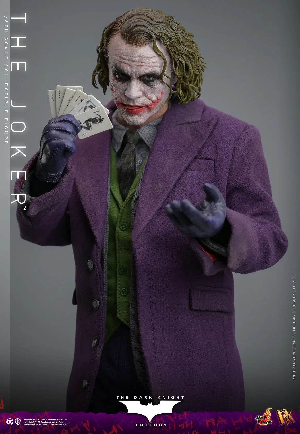 In stock! Hot Toys DX32 The Dark Knight Trilogy 1/6 The Joker Figure Sculpted Hair (Standard Edition)