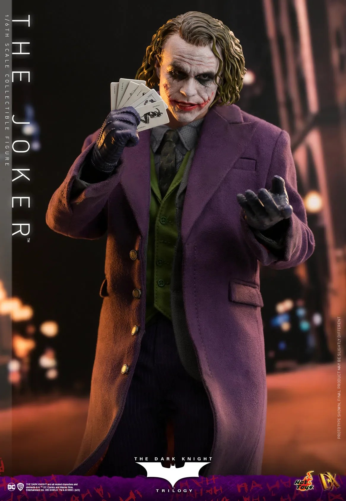 Hot Toys DX32 The Dark Knight Trilogy 1/6 The Joker Figure Sculpted Hair (Standard Edition)