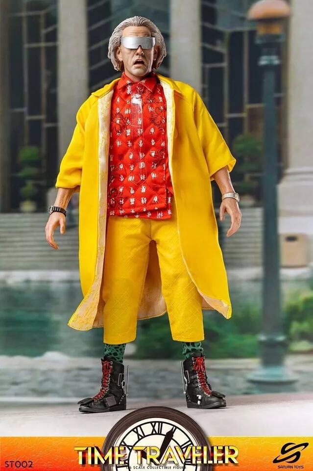 Pre order! Saturn Toys ST002 1/6 Back To Future Dr. Brown Action Figure 