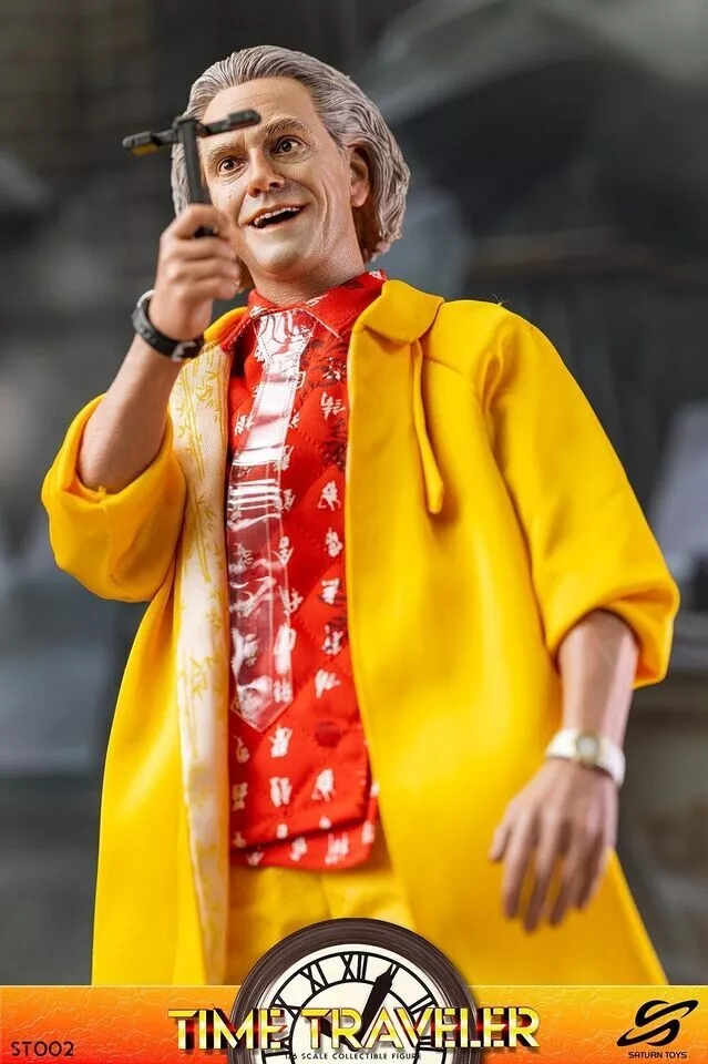 Pre order! Saturn Toys ST002 1/6 Back To Future Dr. Brown Action Figure 