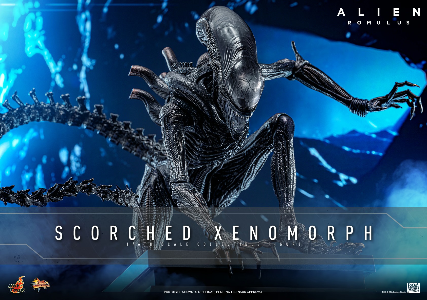 Pre Order! Hot Toys MMS784 Alien: Romulus Scorched Xenomorph 1/6 Figure 