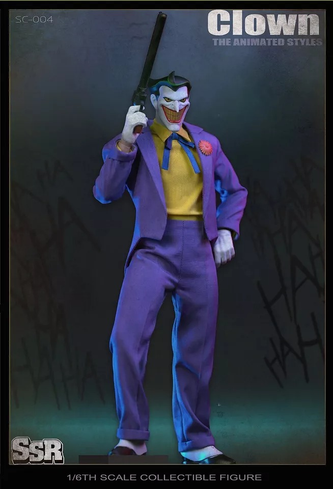 SSRTOYS SSC004 1/6 Joker The Animated Clown 12" Action Figure