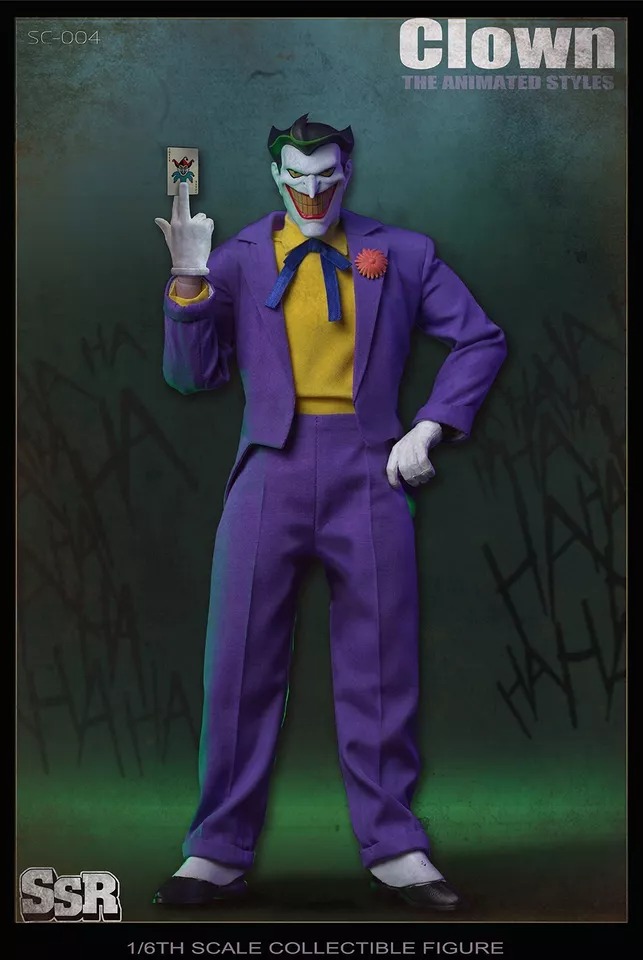 SSRTOYS SSC004 1/6 Joker The Animated Clown 12" Action Figure