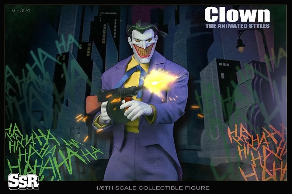 SSRTOYS SSC004 1/6 Joker The Animated Clown 12" Action Figure