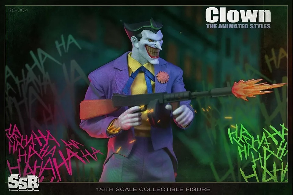 SSRTOYS SSC004 1/6 Joker The Animated Clown 12" Action Figure