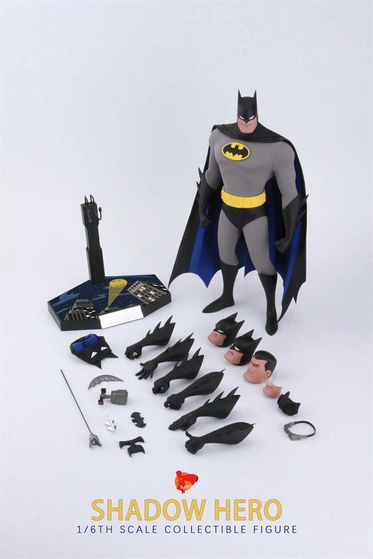 In Stock! S-HERO SH006 Animation Batman 1/6 shadow hero Figure 