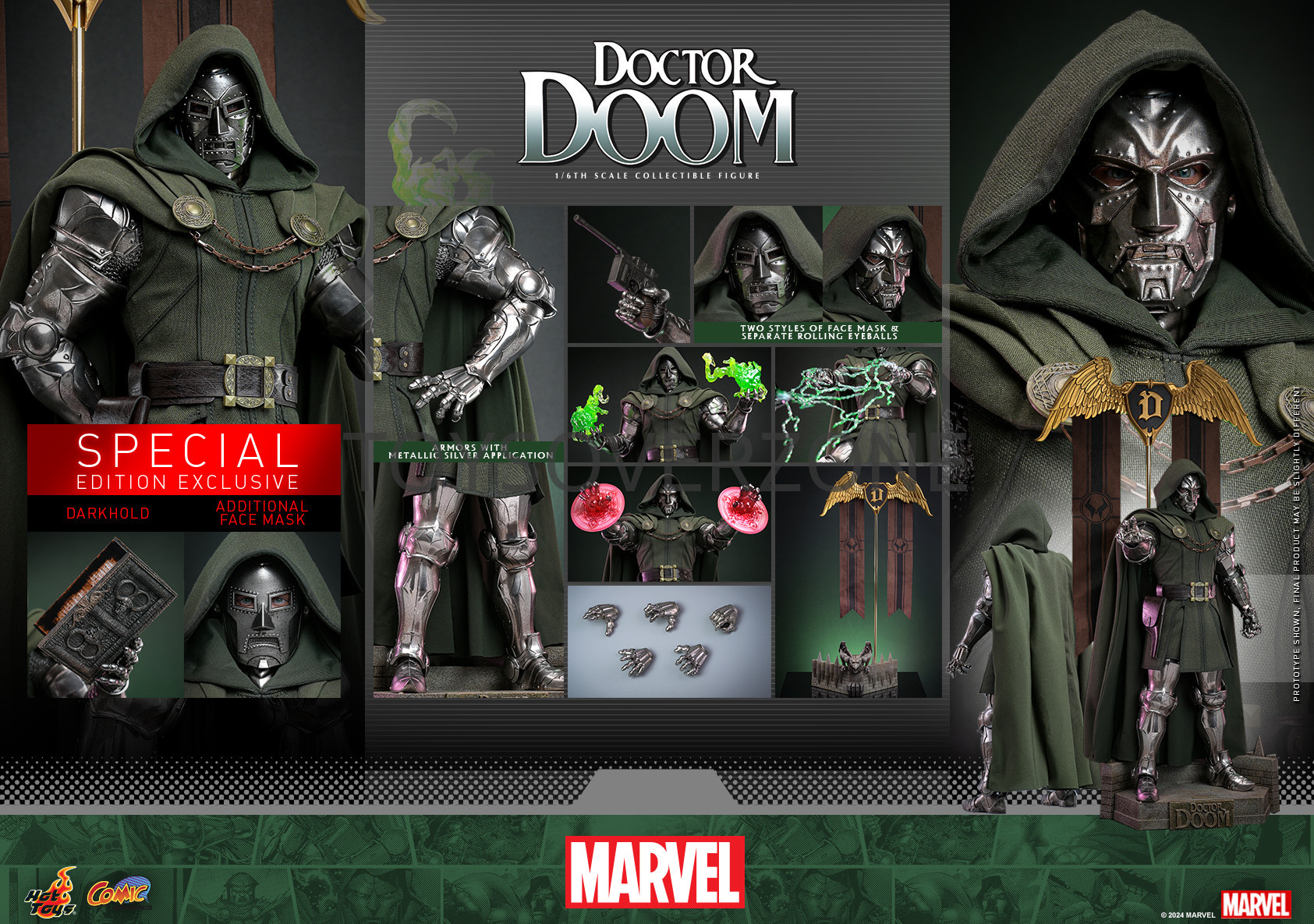 In stock! Hot Toys CMS022B Doctor Doom Comics Version special edition 1/6 Action Figure Toy