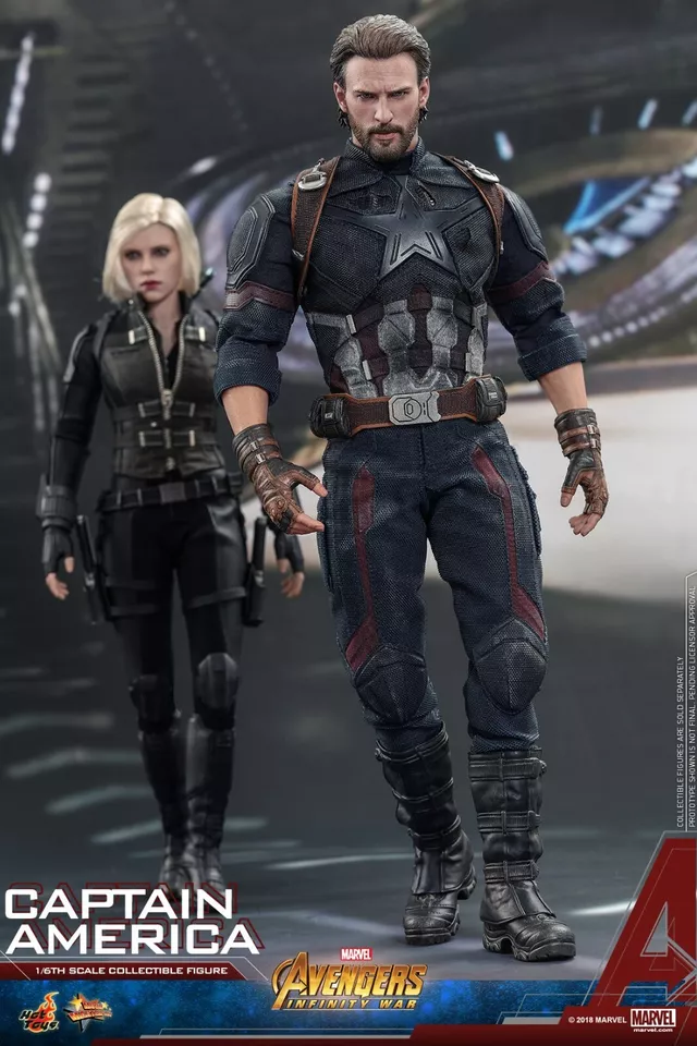 Hot Toys MMS480 Avengers 3 Infinity War Captain America 1/6 Figure Toy