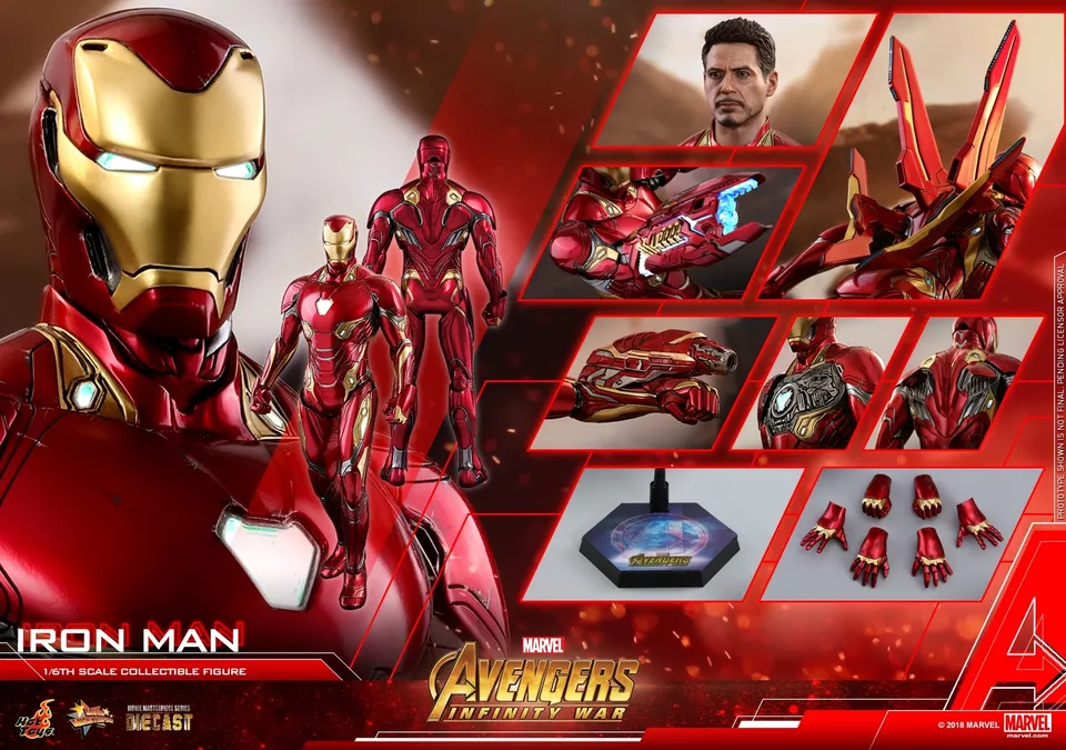Hot Toys 1/6 MMS473D23 Mark 50 Avengers Infinity War Iron Man MK50 Figure
