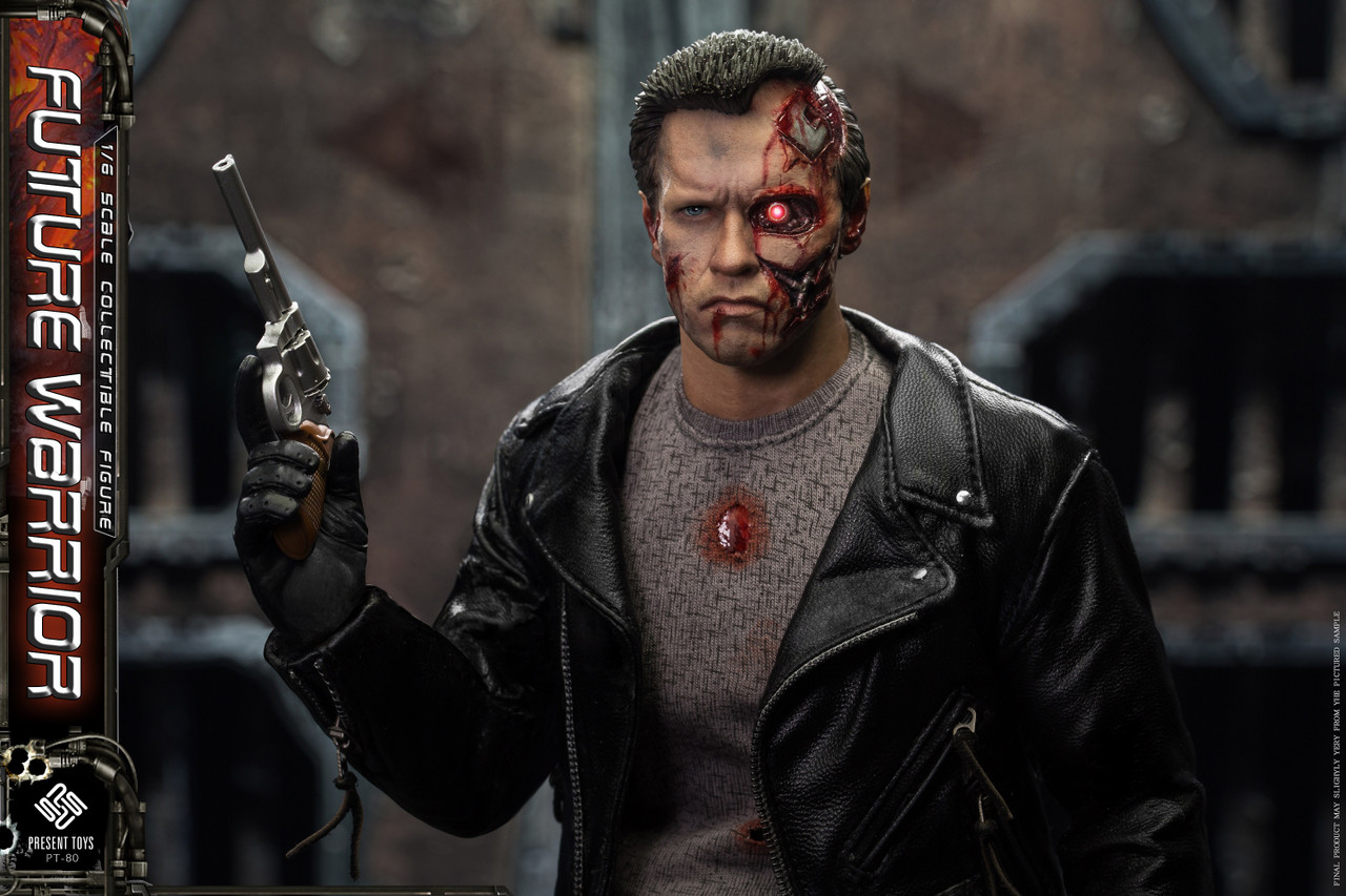 Pre-order! PRESENT TOYS PT-sp80 1/6 The Terminator T800 Arnold Figure