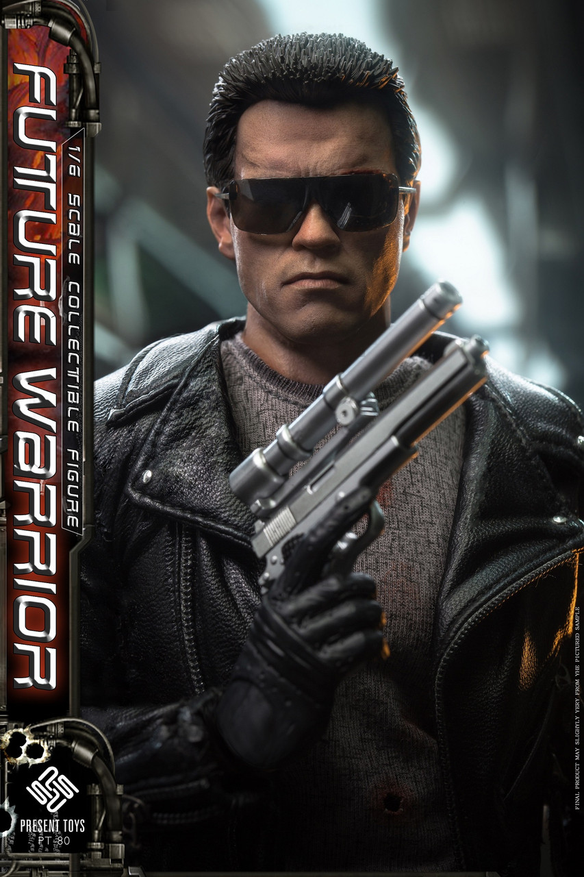 In stock! PRESENT TOYS PT-sp80 1/6 The Terminator T800 Arnold Figure