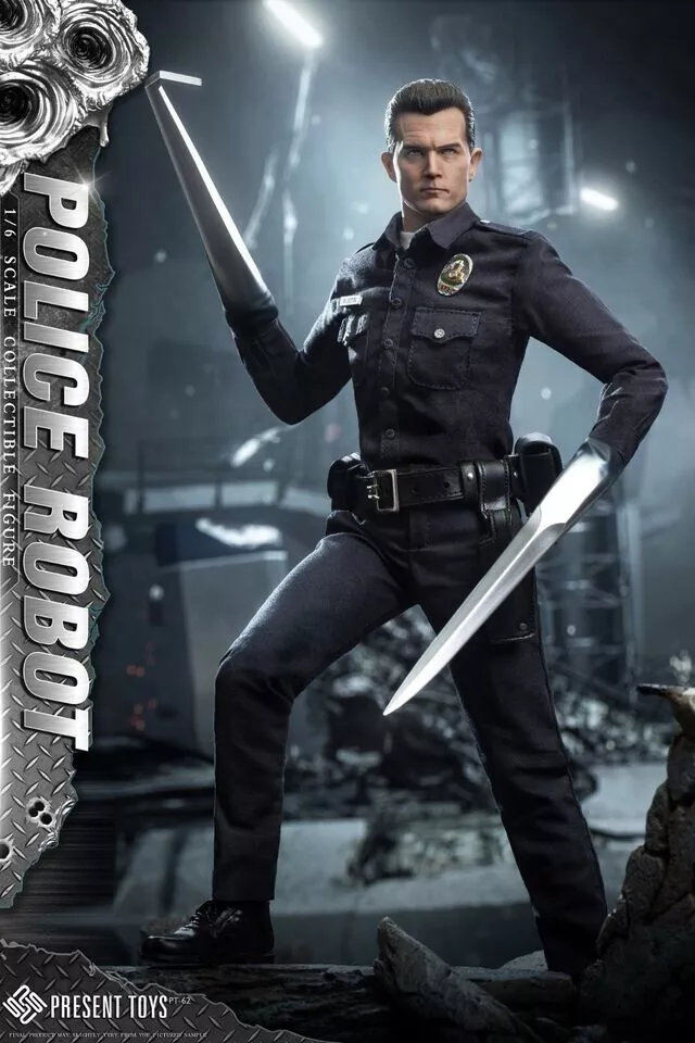 In Stock! PRESENT TOYS PT-sp62 1/6 Terminator T1000 Action Figure toys hot