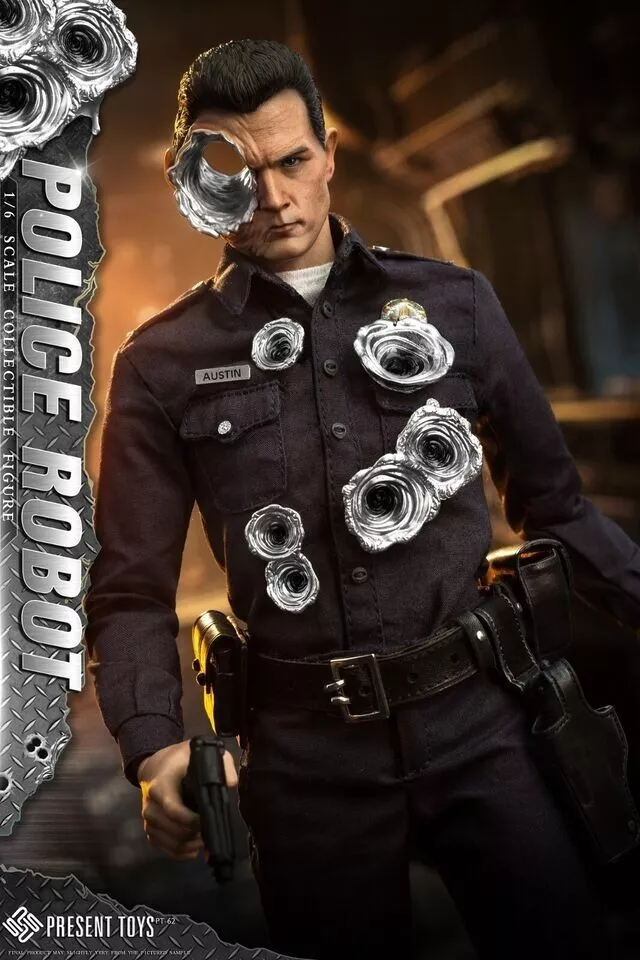 In Stock! PRESENT TOYS PT-sp62 1/6 Terminator T1000 Action Figure toys hot
