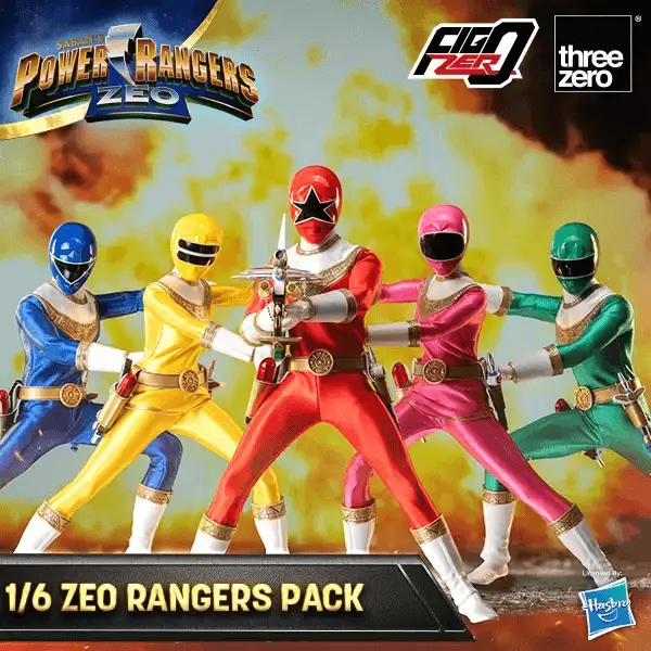 In stock! ThreeZero Power Rangers Zeo Team FigZero 1/6 Zeo Pack 5 3Z0762 Figures toys