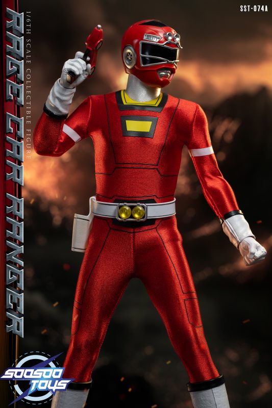 Pre order! Soosootoys SST074A turbo red ranger 1/6 Figure power rangers toy