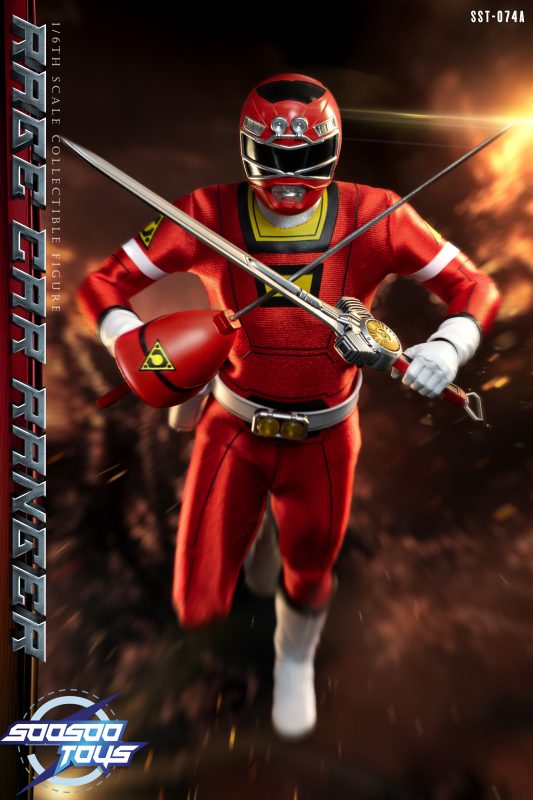 In stock! Soosootoys SST074A turbo red ranger 1/6 Figure power rangers toy