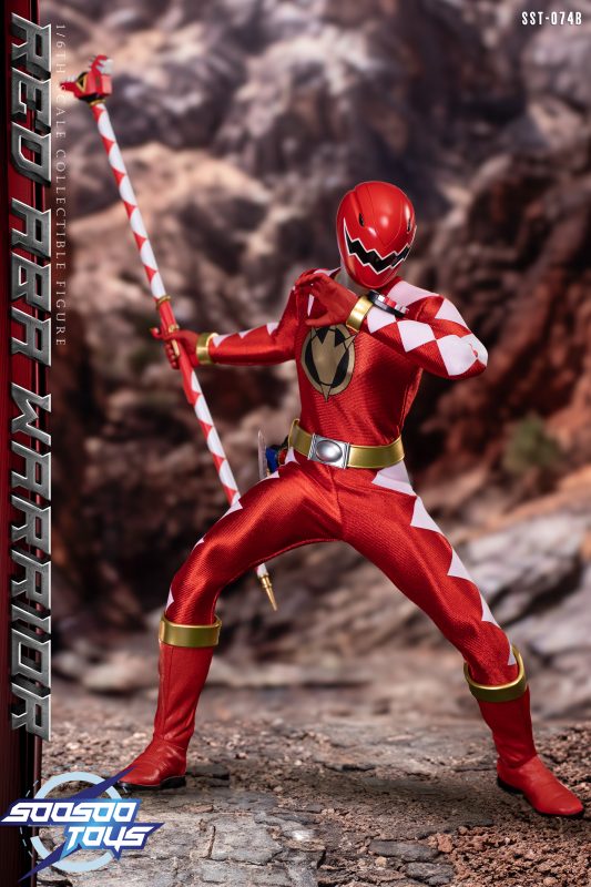 Pre order! Soosootoys SST074B Dino Thunder aba red ranger 1/6 power rangers