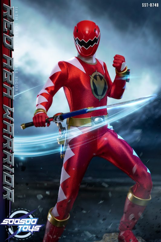 Pre order! Soosootoys SST074B Dino Thunder aba red ranger 1/6 power rangers