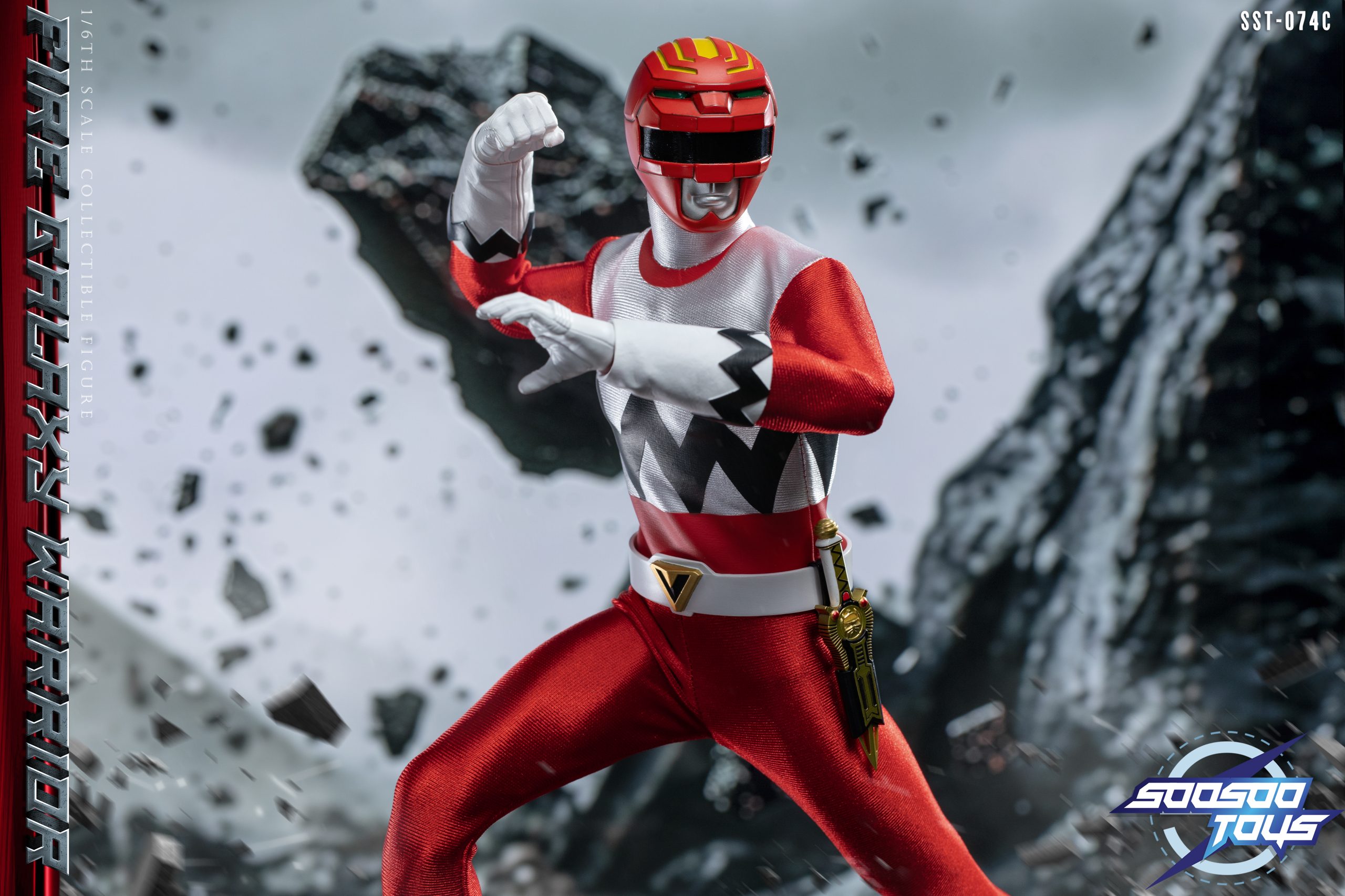 Pre order! Soosootoys SST074C Lost Galaxy red ranger 1/6 power rangers